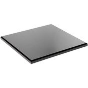 Plymor Black Acrylic Square Beveled Display Base, 9" W x 9" D x 0.5" H