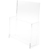 Plymor Clear Acrylic Paper Literature Holder (Countertop), Fits 8.5" x 11" Documents