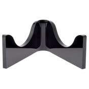 Plymor Black Acrylic Low-Profile Curved Display Easel for Geode, Mineral or Crystal Cluster, 0.875" H x 2" W x 1.75" D