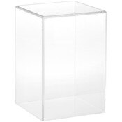 Plymor Clear Acrylic Display Case with No Base, 4" W x 4" D x 6" H