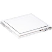 Plymor Clear Acrylic Base for Square Clear Acrylic Display Case, 4" x 4"