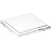 Plymor Clear Acrylic Base for Square Clear Acrylic Display Case, 4" x 4"
