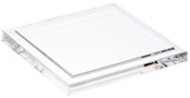 Plymor Clear Acrylic Base for Square Clear Acrylic Display Case, 4" x 4"