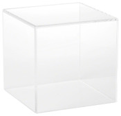 Plymor Clear Acrylic Display Case with No Base, 6" x 6" x 6"
