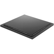 Plymor Black Acrylic Base for Square Clear Acrylic Display Case, 6" x 6"
