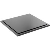 Plymor Black Acrylic Base for Square Clear Acrylic Display Case, 8" x 8"
