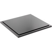 Plymor Black Acrylic Base for Square Clear Acrylic Display Case, 8" x 8"