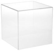 Plymor Clear Acrylic Display Case with No Base, 10" x 10" x 10"