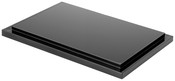 Plymor Black Acrylic Base for Rectangular Clear Acrylic Display Case, 6" x 4"