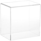 Plymor Clear Acrylic Display Case with No Base, 6" W x 4" D x 6" H