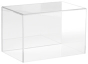 Plymor Clear Acrylic Display Case with No Base (Mirror Back), 9" W x 6" D x 6" H