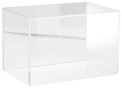 Plymor Clear Acrylic Display Case with No Base (Mirror Back), 12" W x 8" D x 8" H