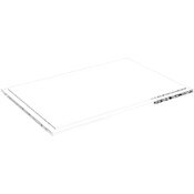 Plymor Clear Acrylic Base for Rectangular Clear Acrylic Display Case, 12" x 8"
