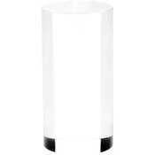Plymor Clear Acrylic Solid Cylinder Round Display Riser, 3" H x 1.5" W