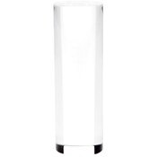 Plymor Clear Acrylic Solid Cylinder Round Display Riser, 4.5" H x 1.5" W