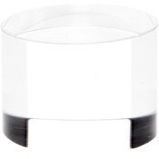Plymor Clear Acrylic Solid Cylinder Round Display Riser, 1.5" H x 2" W