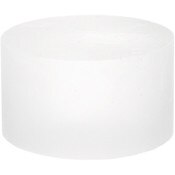 Plymor Frosted Acrylic Solid Cylinder Round Display Riser, 1.5" H x 2.5" W