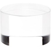 Plymor Clear Acrylic Solid Cylinder Round Display Riser, 1.5" H x 2.5" W