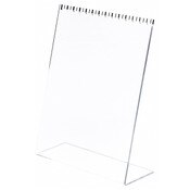 Plymor Clear Acrylic Necklace Display Stand With Top Hooks, 10.625" W x 4" D x 13.5" H