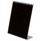 Plymor Black Acrylic Necklace Display Stand With Top Hooks, 10.625" W x 4" D x 13.5" H