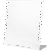 Plymor Acrylic Necklace Display Stand With Side Hooks (Mirrored), 10.625" W x 4" D x 11.75" H
