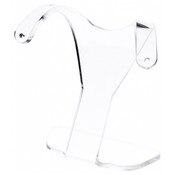 Plymor Clear Acrylic Divided Pair Hanging Earring Display Stand, 3" W x 1.5" D x 3" H