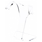 Plymor Clear Acrylic Divided Pair Hanging Earring Display Stand, 3.125" W x 1.75" D x 4" H