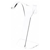 Plymor Clear Acrylic Divided Pair Hanging Earring Display Stand, 3.125" W x 1.75" D x 4.75" H