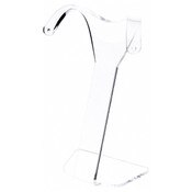 Plymor Clear Acrylic Divided Pair Hanging Earring Display Stand, 3.125" W x 1.75" D x 4.75" H