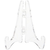 Plymor Clear Acrylic Mini Adjustable Folding Display Easel, 2.125" H x 1.625" D