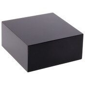 Plymor Black Polished Acrylic Square Display Block, 1" H x 2" W x 2" D