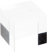 Plymor Clear Polished Acrylic Square Display Block, 2" H x 2" W x 2" D
