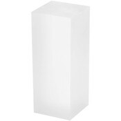 Plymor Frosted Acrylic Rectangular Display Block, 2" H x 2" W x 5" D