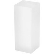 Plymor Frosted Acrylic Rectangular Display Block, 2" H x 2" W x 5" D