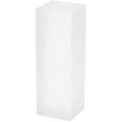 Plymor Frosted Acrylic Rectangular Display Block, 2" H x 2" W x 6" D