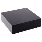 Plymor Black Polished Acrylic Square Display Block, 1" H x 3" W x 3" D