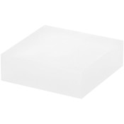 Plymor Frosted Acrylic Square Display Block, 1" H x 3" W x 3" D