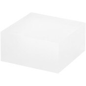 Plymor Frosted Acrylic Square Display Block, 1.5" H x 3" W x 3" D