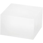 Plymor Frosted Acrylic Square Display Block, 2" H x 3" W x 3" D