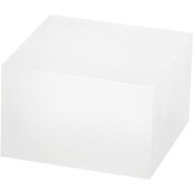 Plymor Frosted Acrylic Square Display Block, 2" H x 3" W x 3" D