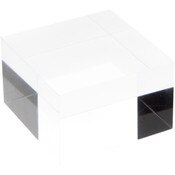 Plymor Clear Polished Acrylic Square Display Block, 2" H x 3" W x 3" D