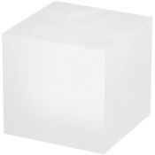 Plymor Frosted Acrylic Square Display Block, 3" H x 3" W x 3" D
