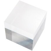 Plymor Clear Polished Acrylic Square Display Block, 3" H x 3" W x 3" D