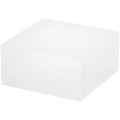 Plymor Frosted Acrylic Square Display Block, 2" H x 4" W x 4" D
