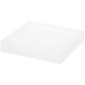 Plymor Frosted Acrylic Square Display Block, 1" H x 5" W x 5" D