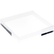 Plymor Clear Polished Acrylic Square Display Block, 1" H x 5" W x 5" D