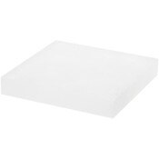 Plymor Frosted Acrylic Square Display Block, 1" H x 6" W x 6" D