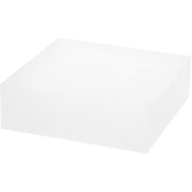 Plymor Frosted Acrylic Square Display Block, 2" H x 6" W x 6" D