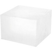 Plymor Frosted Acrylic Square Display Block, 4" H x 6" W x 6" D