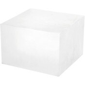 Plymor Frosted Acrylic Square Display Block, 4" H x 6" W x 6" D